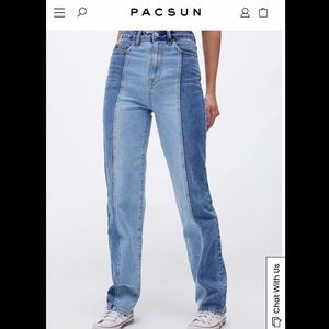 PacSun Eco Two-Tone '90s Boyfriend Jeans size 25 never worn - Originally $60